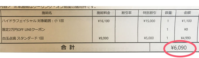 《2万円割引》TCB50院記念クーポン使ってきた！